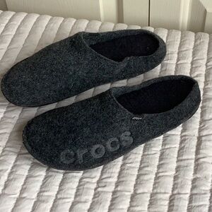 Crocs slippers. Dark gray.